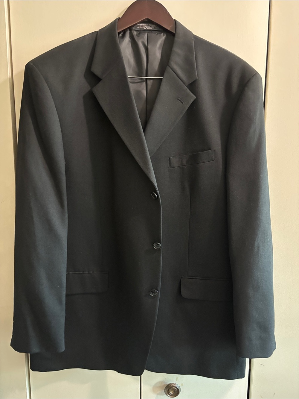 Jones New York Men's Black Single-Breasted Blazer